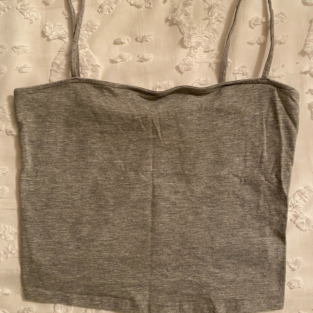 H&M Gray Crop Top